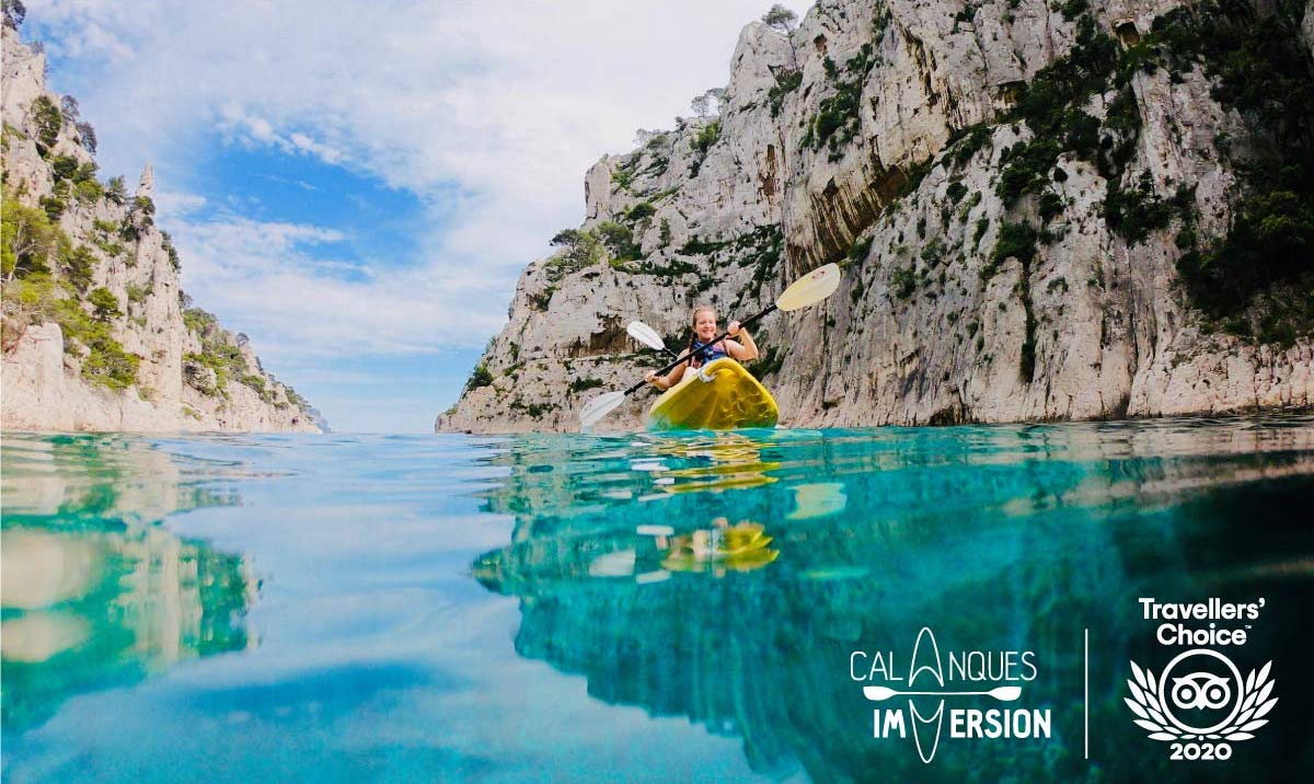 alt="kayaking cassis marseilles la ciotat calanques immersion is a winner of the travellers choice"